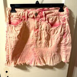 SO Hot pink denim like skirt - Size 11